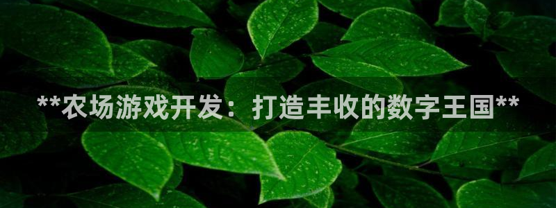 沐鸣娱乐2登陆不上怎么办：**农场游戏开发：打造丰收的数字王国**